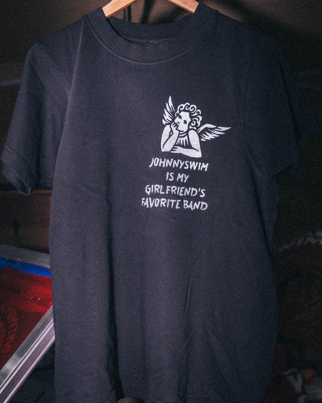 “Johnnyswim is My Girlfriend’s Favorite Band” Black Tee